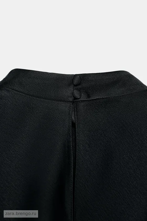 АТЛАСНОЕ ПЛАТЬЕ С КРУЖЕВОМ — коллекция Zara «ZW»