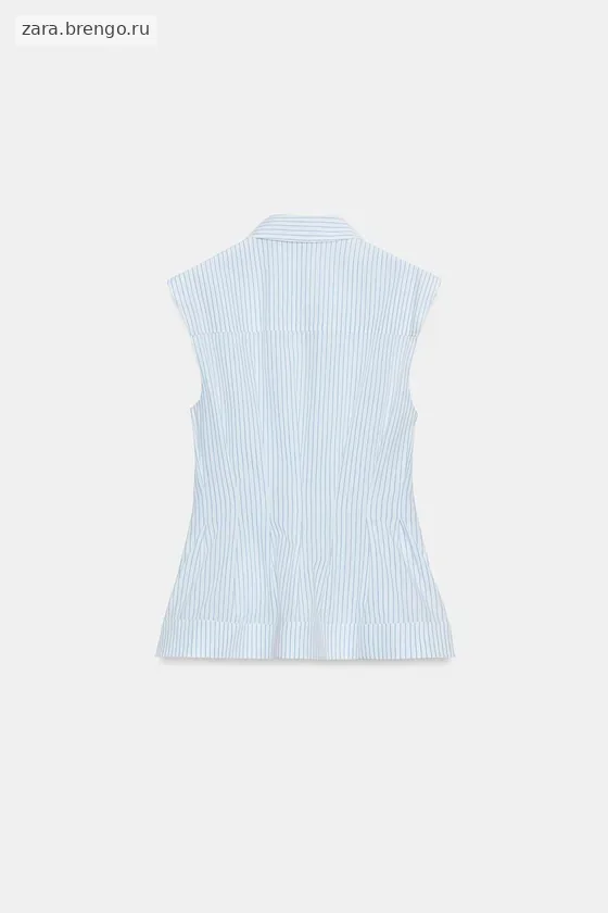 РУБАШКА СО СКЛАДКАМИ И ПРОЙМАМИ — коллекция Zara «ZW»