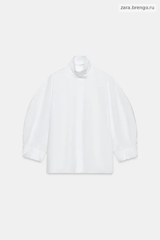 РУБАШКА С ОБЪЕМНЫМИ РУКАВАМИ коллекция Zara «ZW»