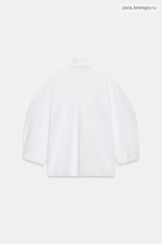 РУБАШКА С ОБЪЕМНЫМИ РУКАВАМИ коллекция Zara «ZW»