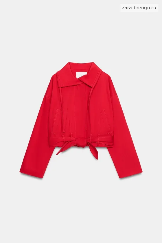 КУРТКА С ПОЯСОМ — коллекция Zara «ZW»