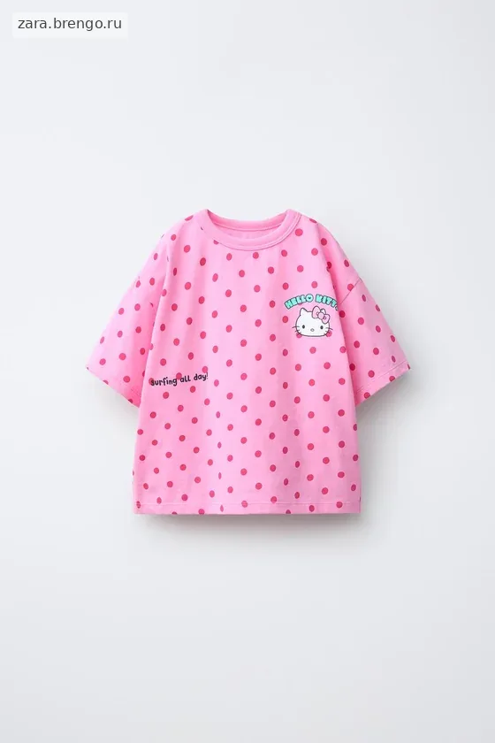 ФУТБОЛКА В ГОРОШЕК И СЕРФИНГ HELLO KITTY ©