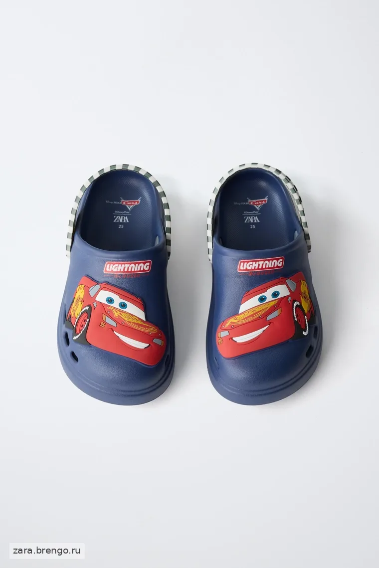 Сабо с резиновой отделкой cars lightning mcqueen © disney