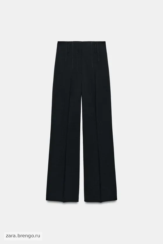 БРЮКИ ИЗ ШЕРСТИ С ВЫСОКОЙ ПОСАДКОЙ — коллекция Zara «ZW»