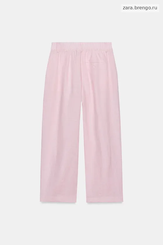 БРЮКИ СО СКЛАДКАМИ ИЗ 100% ЛЬНА — коллекция Zara «ZW»