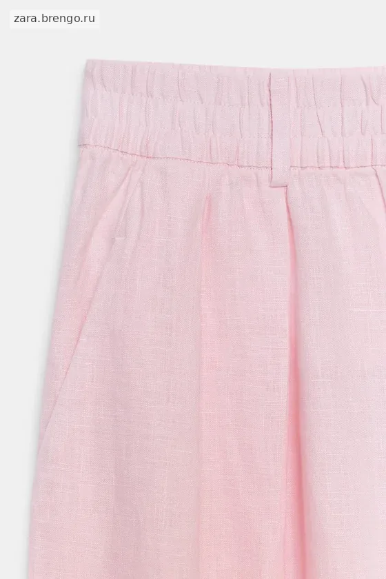 БРЮКИ СО СКЛАДКАМИ ИЗ 100% ЛЬНА — коллекция Zara «ZW»