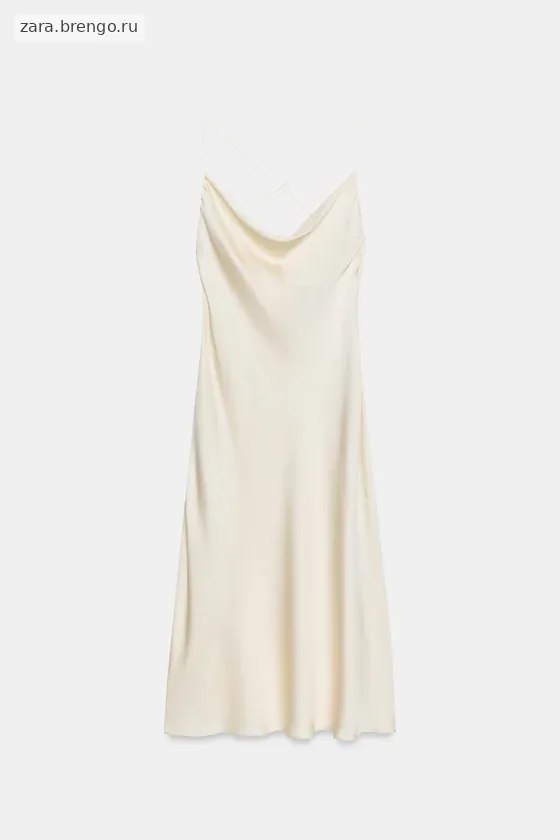 АТЛАСНОЕ ПЛАНЬЕ-КОМБИНАЦИЯ коллекция Zara «ZW»