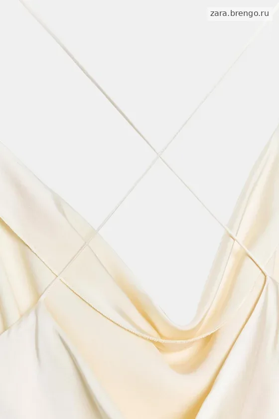 АТЛАСНОЕ ПЛАНЬЕ-КОМБИНАЦИЯ коллекция Zara «ZW»