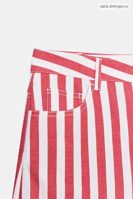 ЗАУЖЕННЫЕ ДЖИНСЫ В ПОЛОСКУ — коллекция Zara «ZW»