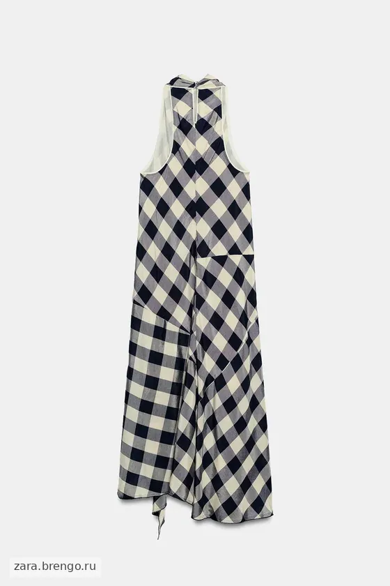 ПЛАТЬЕ ХАЛТЕР В КЛЕТКУ — коллекция Zara «ZW»