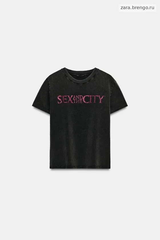 ФУТБОЛКА С ЭФФЕКТОМ ПОТЕРТОСТИ SEX & THE CITY™