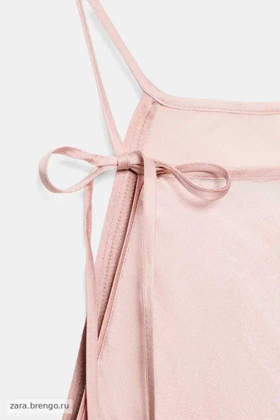 АТЛАСНОЕ ПЛАТЬЕ ХАЛТЕР коллекция Zara «ZW»