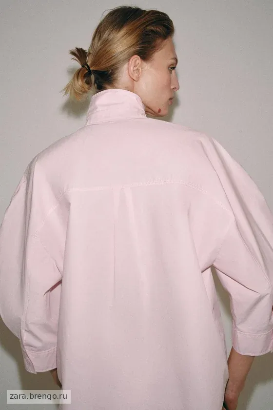 РУБАШКА С ОБЪЕМНЫМИ РУКАВАМИ коллекция Zara «ZW»