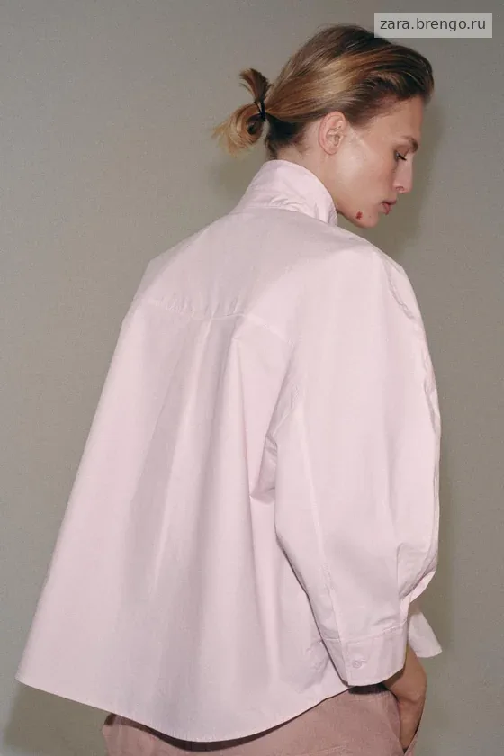РУБАШКА С ОБЪЕМНЫМИ РУКАВАМИ коллекция Zara «ZW»
