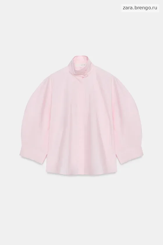 РУБАШКА С ОБЪЕМНЫМИ РУКАВАМИ коллекция Zara «ZW»