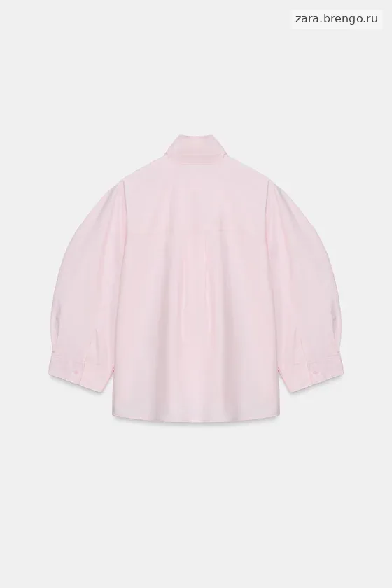 РУБАШКА С ОБЪЕМНЫМИ РУКАВАМИ коллекция Zara «ZW»