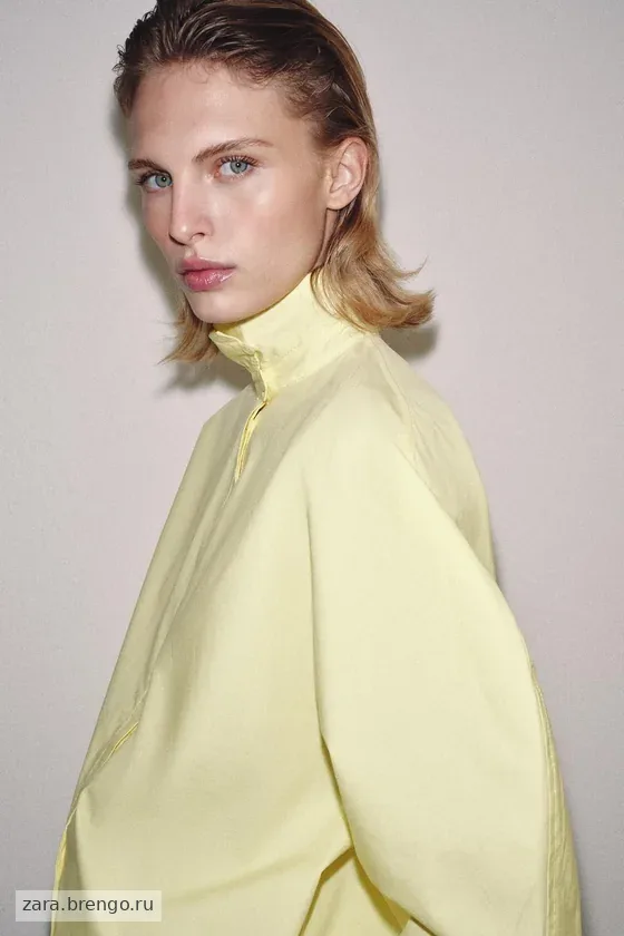 РУБАШКА С ОБЪЕМНЫМИ РУКАВАМИ коллекция Zara «ZW»
