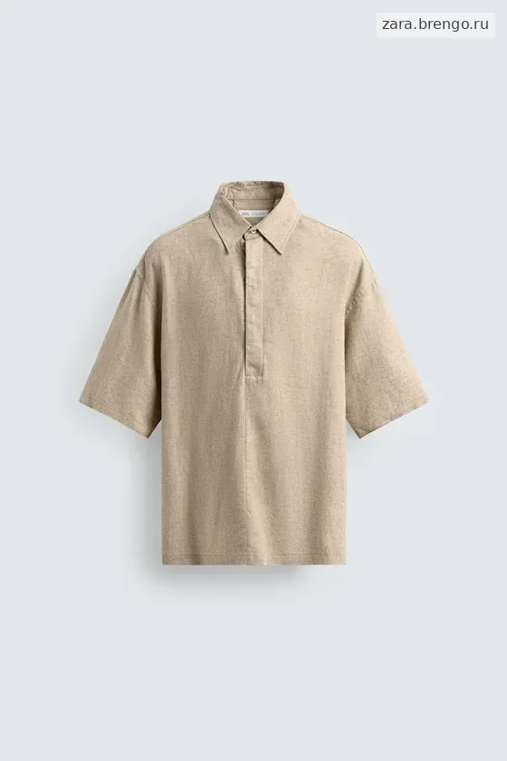 ПОЛО ИЗО ЛЬНА И ВИСКОЗЫ КЛАССИЧЕСКОГО КРОЯ