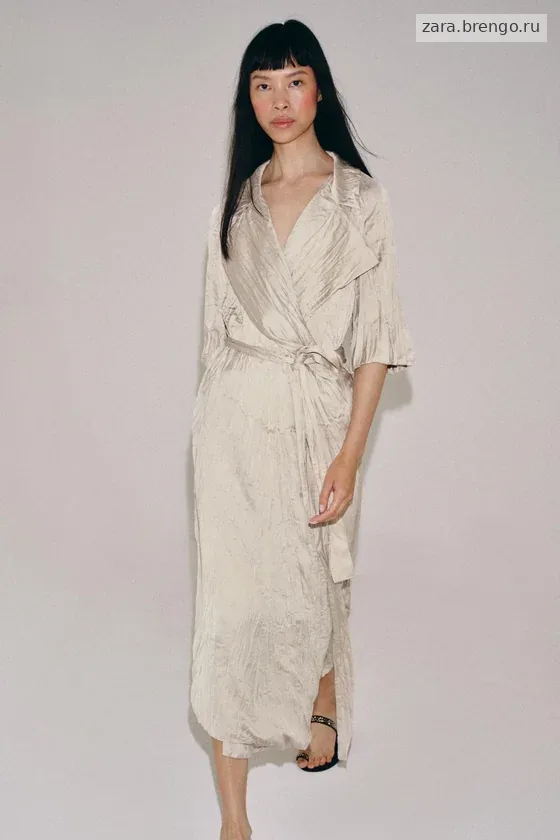 ПЛАТЬЕ ПЛИССИРОВАННОЕ С ПОЯСОМ — коллекция Zara «ZW»
