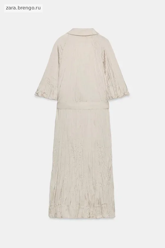 ПЛАТЬЕ ПЛИССИРОВАННОЕ С ПОЯСОМ — коллекция Zara «ZW»