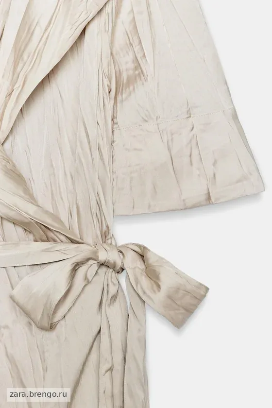 ПЛАТЬЕ ПЛИССИРОВАННОЕ С ПОЯСОМ — коллекция Zara «ZW»