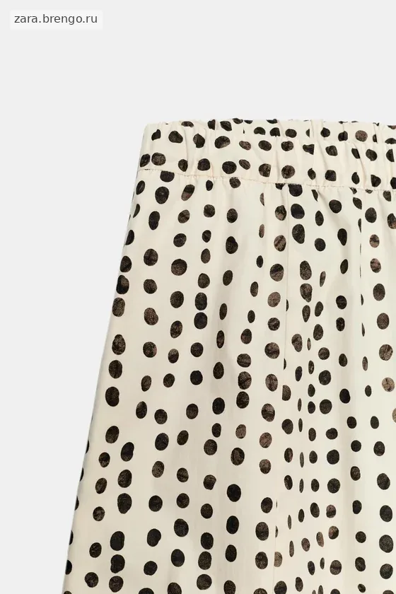 БРЮКИ В ПИЖАМНОМ СТИЛЕ В ГОРОШЕК — коллекция Zara «ZW»