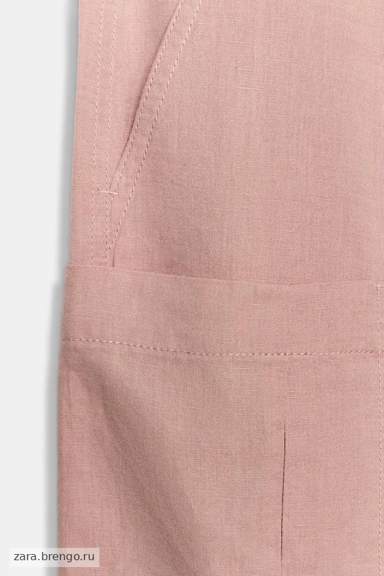 БРЮКИ КАРГО ИЗ СМЕСОВОГО ЛЬНА — коллекция Zara «ZW»