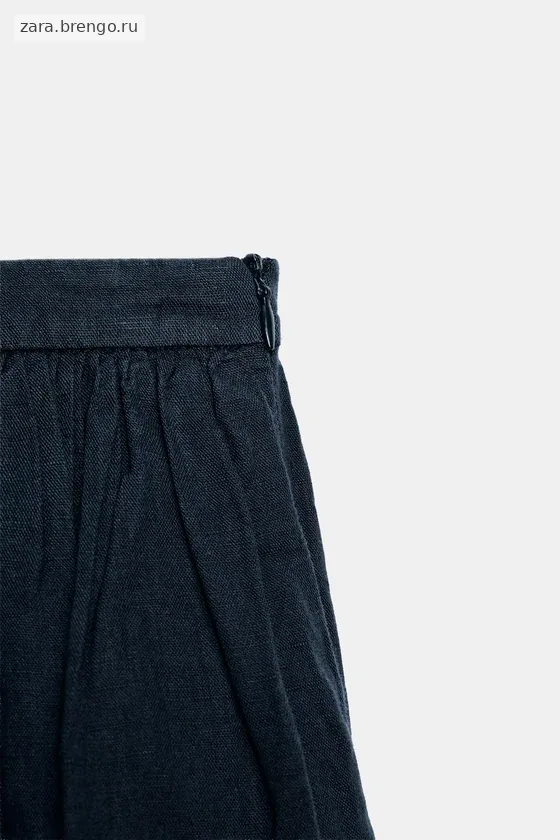 ЮБКА МИДИ ИЗ ЛЬНА — коллекция Zara «ZW»