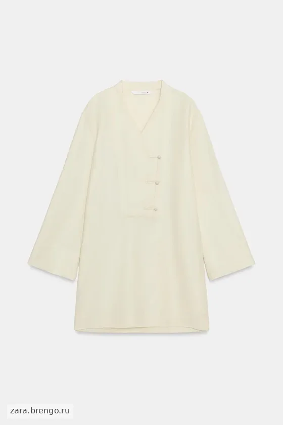 КОРОТКОЕ ПЛАТЬЕ С ЗАСТЕЖКАМИ-КЛЫКАМИ — коллекция Zara «ZW»