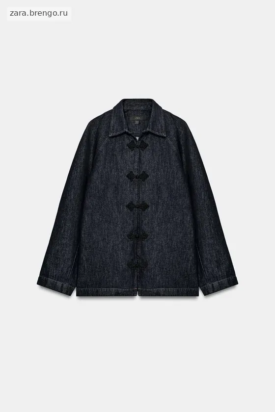 ДЖИНСОВАЯ КУРТКА С НАВЕСНЫМИ ПЕТЛЯМИ — коллекция Zara «ZW»