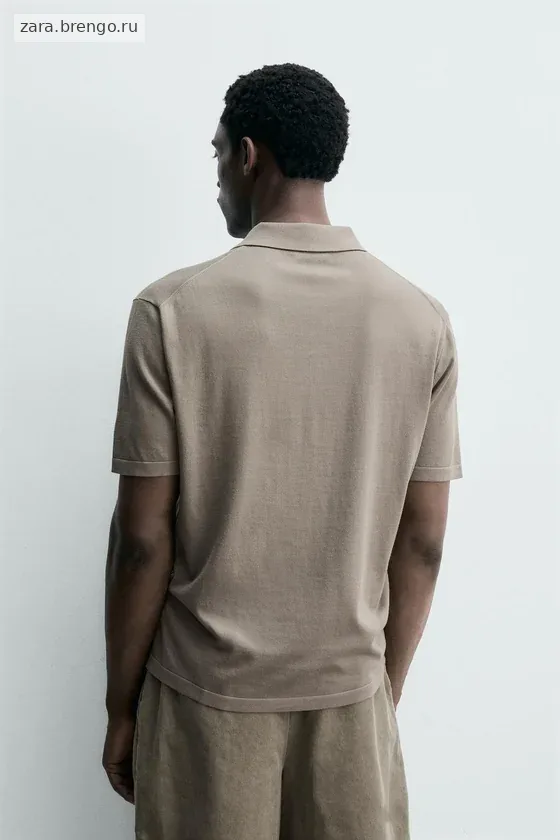 ПОЛО стандартной посадки ИЗ СМЕСОВОГО ХЛОПКА