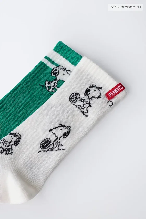 НАБОР ИЗ ДВУХ ПАР ВЫСОКИХ НОСКОВ SNOOPY PEANUTS™