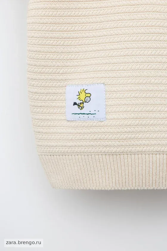 ВЯЗАНЫЙ ЖИЛЕТ С ВЫШИВКОЙ SNOOPY PEANUTS™