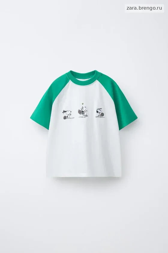ФУТБОЛКА РЕГЛАН С ВЫШИВКОЙ SNOOPY PEANUTS™