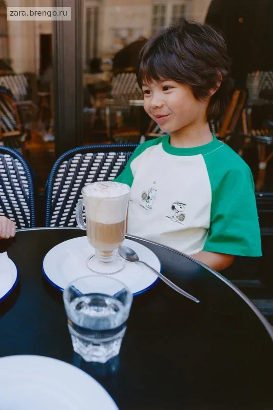 ФУТБОЛКА РЕГЛАН С ВЫШИВКОЙ SNOOPY PEANUTS™