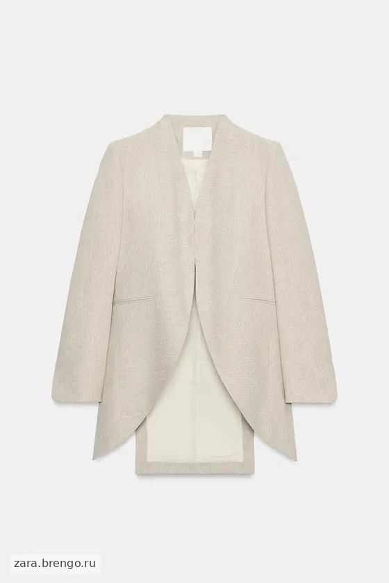 ДЛИННЫЙ БЛЕЙЗЕР В ПОЛОСКУ — коллекция Zara «ZW»