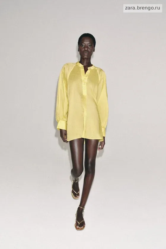 РУБАШКА ОВЕРСАЙЗ ИЗ РАМИ И ЛИОЦЕЛЛА коллекция Zara «ZW»