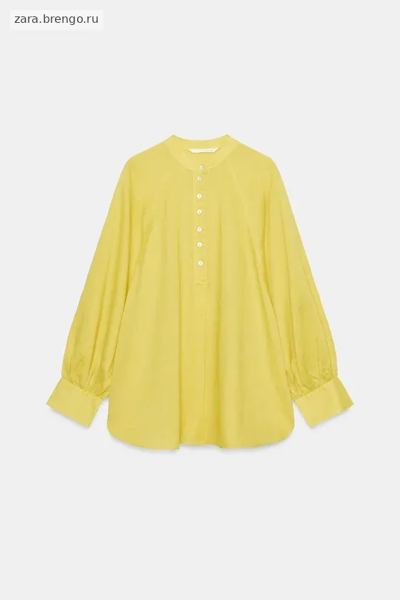 РУБАШКА ОВЕРСАЙЗ ИЗ РАМИ И ЛИОЦЕЛЛА коллекция Zara «ZW»