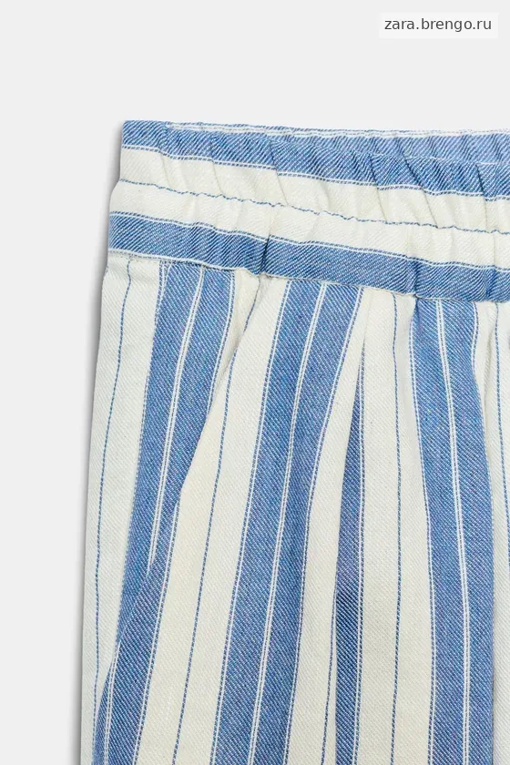 БРЮКИ В ПОЛОСКУ В ПИЖАМНОМ СТИЛЕ — коллекция Zara «ZW»