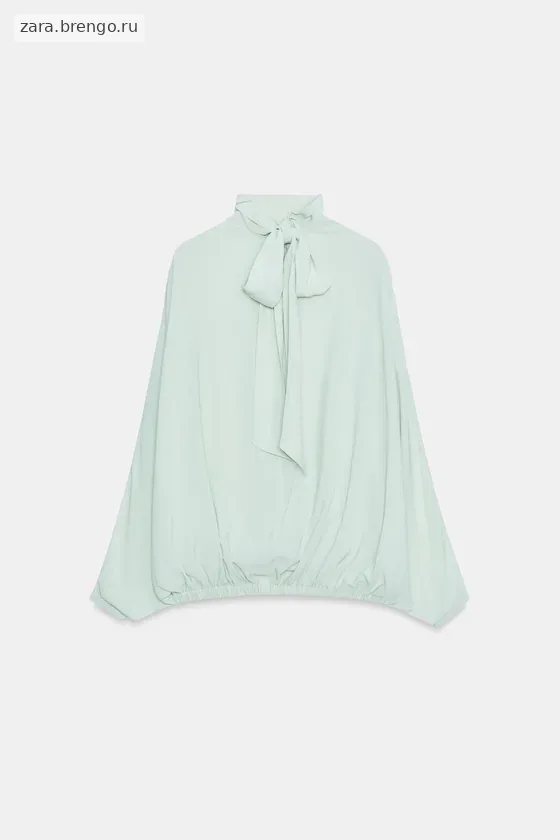 РУБАШКА С ЗАВЯЗКАМИ коллекция Zara «ZW»