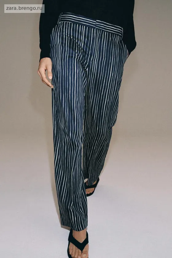 БРЮКИ В ПОЛОСКУ — коллекция Zara «ZW»