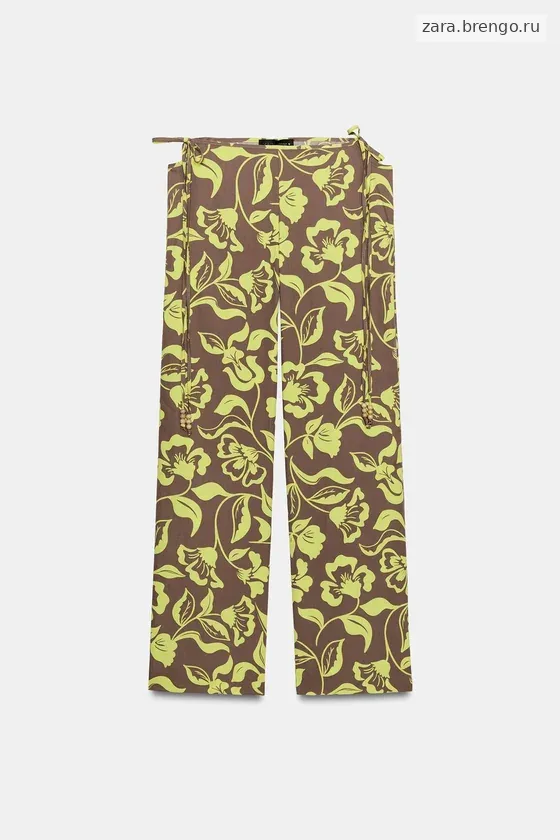 БРЮКИ С РАЗРЕЗАМИ И ПРИНТОМ
