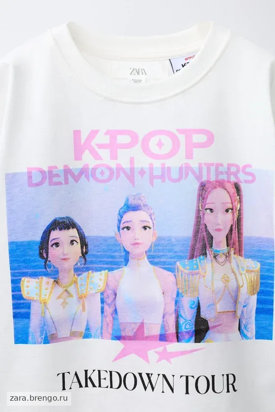 ФУТБОЛКА С ПРИНТОМ «Kpop Demon Hunters» © Netflix