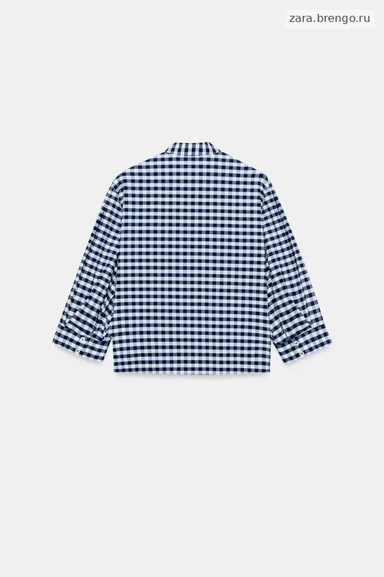 РУБАШКА В КЛЕТКУ ВИШИ — коллекция Zara «ZW»