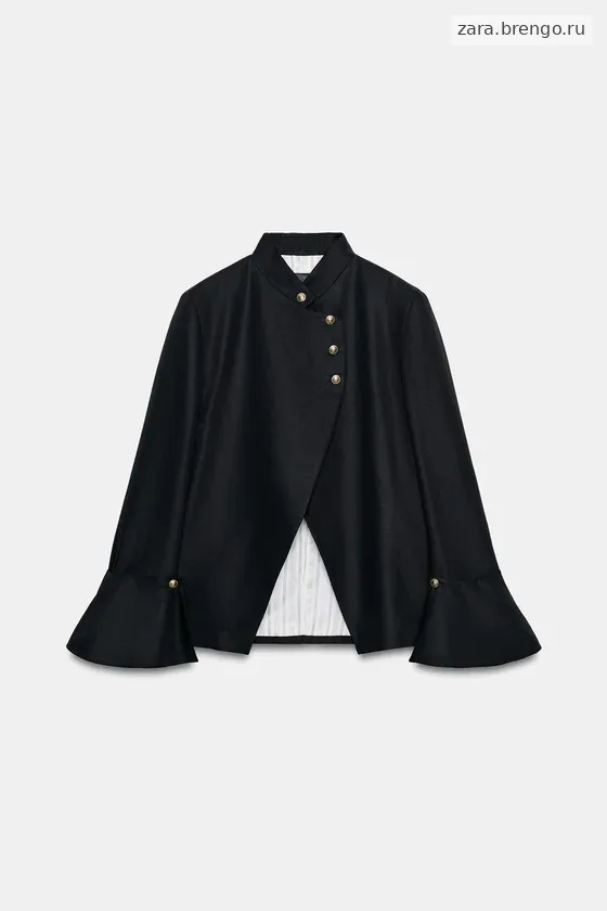 БЛЕЙЗЕР ИЗ СМЕСОВОГО ЛЬНА — коллекция Zara «ZW»