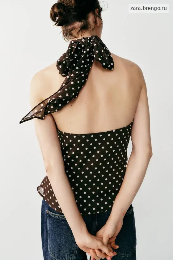 ТОП С ВОЛАНАМИ И ГОРОШКОМ