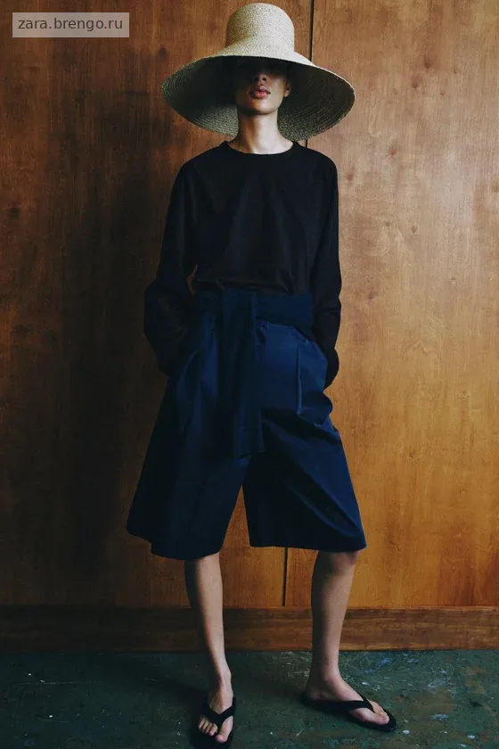 ШОРТЫ С ЗАЩИПАМИ — коллекция Zara «ZW»