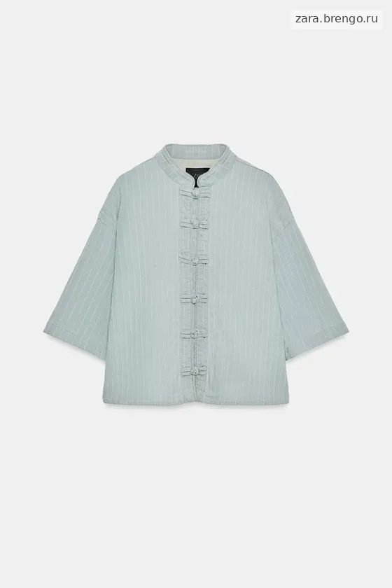 ДЖИНСОВАЯ КУРТКА С НАВЕСНЫМИ ПЕТЛЯМИ — коллекция Zara «ZW»