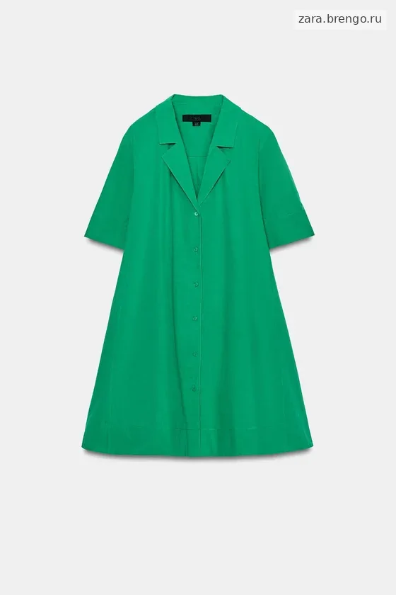 ПЛАТЬЕ-РУБАШКА С КОРОТКИМ РУКАВОМ коллекция Zara «ZW»