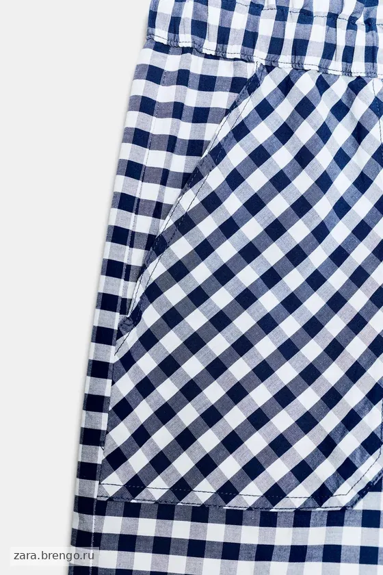 ШОРТЫ В КЛЕТКУ ВИШИ — коллекция Zara «ZW»